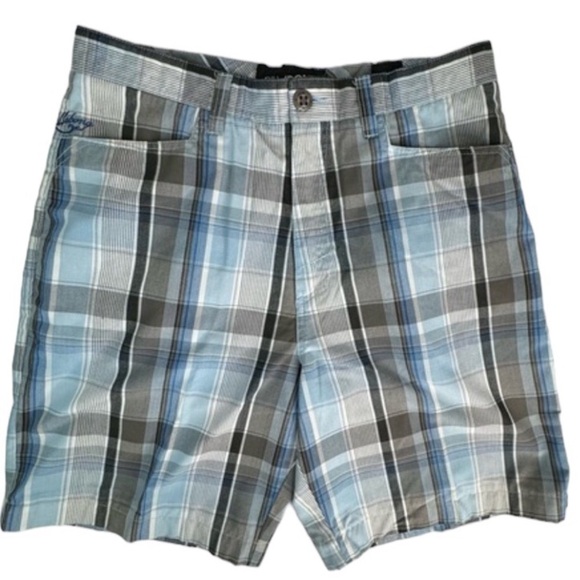 Billabong Plaid Men’s Shorts 9” Inseam - Picture 1 of 17